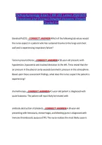 Pathophysiology Exam 3 NR 283 Latest 2026&sol;2027 &NewLine;Questions and Correct Detailed Answers Already &NewLine;Graded A&plus; 