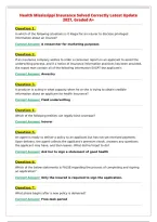 Health Mississippi Insurance Solved Correctly Latest Update&NewLine;2027&comma; Graded 