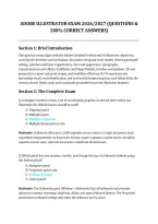 Adobe Illustrator Exam 2026&sol;2027 &ndash; Questions & Correct Answers &vert; Comprehensive Practice Test & Study Guide