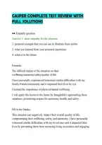 CASPER COMPLETE TEST REVIEW WITH&NewLine;FULL SOLUTIONS&NewLine;