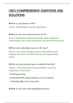 CBCI COMPREHENSIVE QUESTIONS AND&NewLine;SOLUTIONS