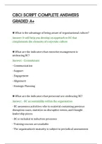 CBCI SCRIPT COMPLETE ANSWERS&NewLine;GRADED A&plus;
