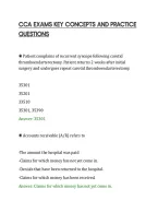 CCA EXAMS KEY CONCEPTS AND PRACTICE&NewLine;QUESTIONS&NewLine;