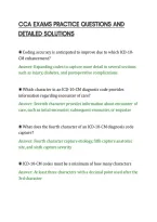 CCA EXAMS PRACTICE QUESTIONS AND&NewLine;DETAILED SOLUTIONS&NewLine;