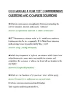 CCC MODULE 4 POST TEST COMPREHENSIVE&NewLine;QUESTIONS AND COMPLETE SOLUTIONS