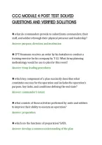 CCC MODULE 4 POST TEST SOLVED&NewLine;QUESTIONS AND VERIFIED SOLUTIONS&NewLine;