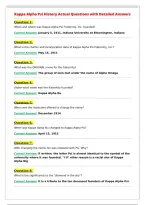 Kappa Alpha Psi History Actual Questions with Detailed Answers&NewLine;