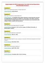 Kappa Alpha Psi MTA Preparation Test 2023 Actual Questions&NewLine;with Detailed Answers
