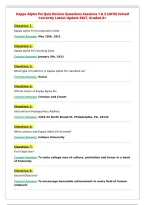 Kappa Alpha Psi Quiz Review Questions Sessions 1 & 2 &lpar;2019&rpar; Solved&NewLine;Correctly Latest Update 2027&comma; Graded A&plus;