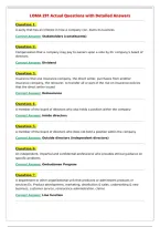LOMA 291 Actual Questions with Detailed Answers