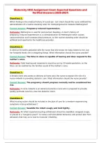 Maternity HESI Assignment Exam Expected Questions and&NewLine;Verified Answers &lpar;2026-2027&rpar;&NewLine;