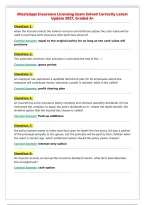 Mississippi Insurance Licensing Exam Solved Correctly Latest&NewLine;Update 2027&comma; Graded A&plus;