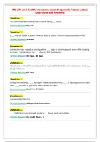 MN Life and Health Insurance Exam Frequently Tested Actual&NewLine;Questions and Answers