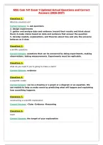 MSU Cem 141 Exam 1 Updated Actual Questions and Correct&NewLine;Answers &lpar;2026-2027&rpar;