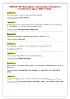NACE CIP 1 CBT Exam &lpar;Quizzes and Study Questions&rpar; Solved&NewLine;Correctly Latest Update 2027&comma; Graded A&plus;