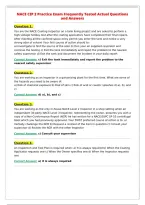 NACE CIP 2 Practice Exam Frequently Tested Actual Questions&NewLine;and Answers