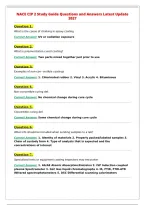 NACE CIP 2 Study Guide Questions and Answers Latest Update&NewLine;2027