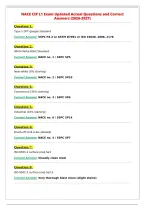 NACE CIP L1 Exam Updated Actual Questions and Correct&NewLine;Answers &lpar;2026-2027&rpar;