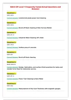 NACE CIP Level 1 Frequently Tested Actual Questions and&NewLine;Answers