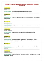 NASM CPT-7 Exam Expected Questions and Verified Answers&NewLine;&lpar;2026-2027&rpar;