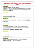 NRA Instructors class Frequently Tested Actual Questions and&NewLine;Answers