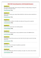 NRA TEST Actual Questions with Detailed Answers&NewLine;