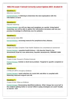 NSG 316 exam 1 Solved Correctly Latest Update 2027&comma; Graded A&plus;&NewLine;