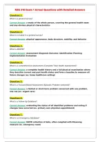 NSG 316 Exam 1 Actual Questions with Detailed Answers&NewLine;