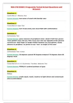 NSG 316 EXAM 2 Frequently Tested Actual Questions and&NewLine;Answers&NewLine;