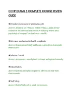 CCHP EXAMS B COMPLETE COURSE REVIEW&NewLine;GUIDE&NewLine;