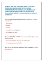 NFDN 1001 FINAL EXAM NURSING FUNDAMENTALS &ndash; PATIENT&NewLine;CENTRED CARE&comma; EVIDENCE-BASED PRACTICE & NURSING &NewLine;METAPARADIGM Exam &vert;&vert; Most Recent Exam 2026&vert;2027 Actual &NewLine;Complete Real Exam Questions And Correct Answers &lpar;Verified &NewLine;Answers&rpar; Already Graded A&plus; &vert; Guara