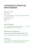 CCHP EXAMS B KEY CONCEPTS AND&NewLine;PRACTICE QUESTIONS&NewLine;