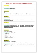 NSG-318 Exam 1 Actual Questions with Detailed Answers&NewLine;