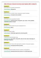 NSG-318 Exam 2 Solved Correctly Latest Update 2027&comma; Graded A&plus;&NewLine;