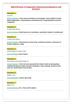 NSG-318 Exam 3 Frequently Tested Actual Questions and&NewLine;Answers