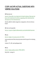 CCRP AACVPR ACTUAL QUESTIONS WITH&NewLine;VERIFIED SOLUTIONS&NewLine;