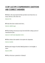 CCRP AACVPR COMPREHENSIVE QUESTIONS&NewLine;AND CORRECT ANSWERS&NewLine;
