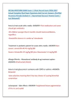 NR 566 MIDTERM EXAM Exam &vert;&vert; Most Recent Exam 2026&vert;2027 &NewLine;Actual Complete Real Exam Questions And Correct Answers &lpar;Verified &NewLine;Answers&rpar; Already Graded A&plus; &vert; Guaranteed Success&excl; Newest Exam &vert; &NewLine;Just Released&excl;&excl;
