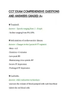CCT EXAM COMPREHENSIVE QUESTIONS&NewLine;AND ANSWERS GRADED A&plus;