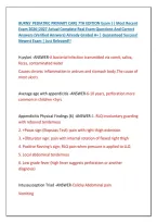 BURNS' PEDIATRIC PRIMARY CARE 7TH EDITION Exam &vert;&vert; Most Recent &NewLine;Exam 2026&vert;2027 Actual Complete Real Exam Questions And Correct &NewLine;Answers &lpar;Verified Answers&rpar; Already Graded A&plus; &vert; Guaranteed Success&excl; &NewLine;Newest Exam &vert; Just Released&excl;&excl; 