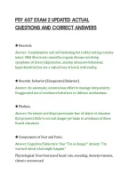 PSY 657 EXAM 2 UPDATED ACTUAL&NewLine;QUESTIONS AND CORRECT ANSWERS