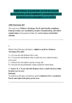 AHIP Final Exam 2027 &vert; Practice Questions & Correct Answers with Rationales &vert; A&plus; Study Guide