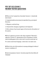 PSY 357 GCU EXAM 3&NewLine;REVIEW TESTED QUESTIONS