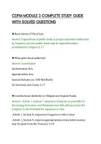 CDFM MODULE 3 COMPLETE STUDY GUIDE&NewLine;WITH SOLVED QUESTIONS&NewLine;