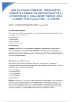 NSG 3130 EXAM 2 2026&sol;2027 &vert; FUNDAMENTAL CONCEPTS & SKILLS FOR NURSING PRACTICE II &vert; 40 VERIFIED Q&A &vert; DETAILED RATIONALES &vert; NGN-ALIGNED &vert; PASS GUARANTEED &ndash; A&plus; GRADED