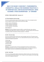 NSG 3130 EXAM 3 2026&sol;2027 &vert; FUNDAMENTAL CONCEPTS & SKILLS FOR NURSING PRACTICE II &vert; 40 VERIFIED Q&A &vert; DETAILED RATIONALES &vert; NGN-ALIGNED &vert; PASS GUARANTEED &ndash; A&plus; GRADED