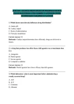 NUR 210 Exam 2 Principles of Pharmacology Study Guide &vert; Practice Questions&comma; Answers & Rationales