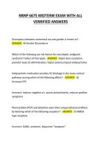 NRNP 6675 MIDTERM EXAM WITH ALL VERRIFIED ANSWERS