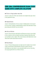 CEBS GBA COMPREHENSIVE EXAM STUDY&NewLine;GUIDE WITH COMPLETE SOLUTIONS