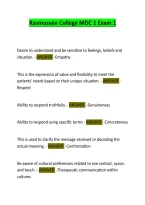 Rasmussen College MDC 1 Exam 1